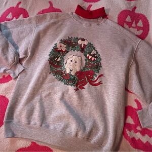 Beautiful Vintage Cat Sweater Gopher Brand size Large